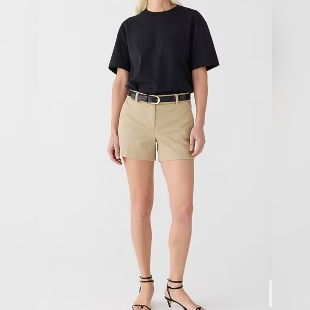 J Crew 4" Inseam Khaki Shorts Chino